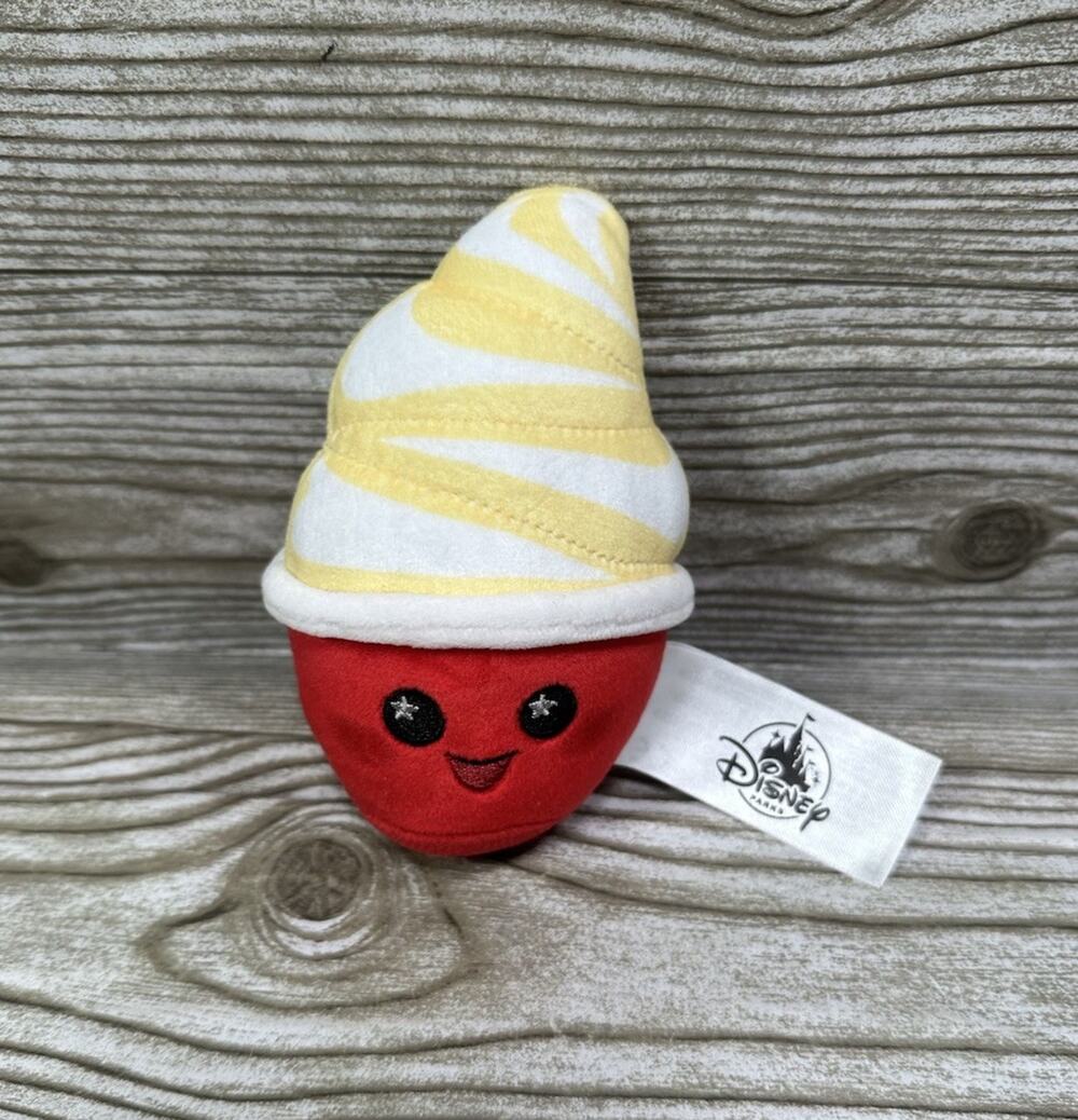 Disney Parks Wishables Parks Food Series Aloha Swirl Dole Whip Plush NO BAG